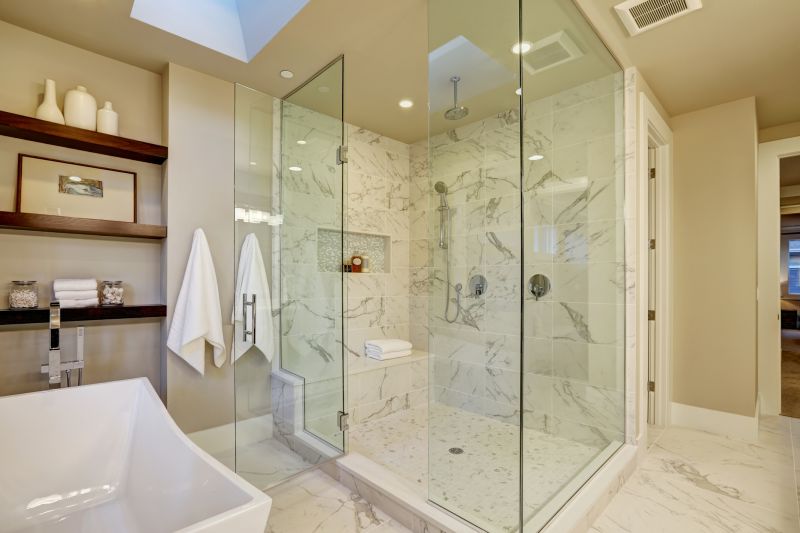 Stylish Shower with Niches